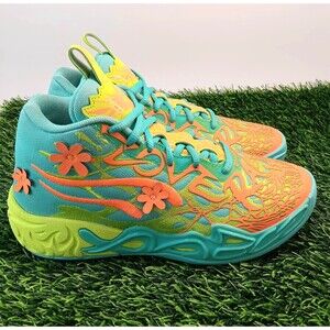 Puma LaMelo Ball Scooby Doo Shoes Size 4 Teal Orange Basketball DL 0824